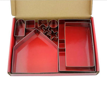 Stainless Steel Christmas House Cookie Mold